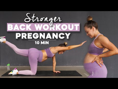 10 MIN Rücken Training für Schwangere / Pregnancy Exercises for Back Pain
