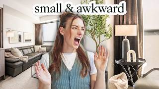 This Awkward Living Room Layout Made Me Want To Scream | Modern & Minimalist Style