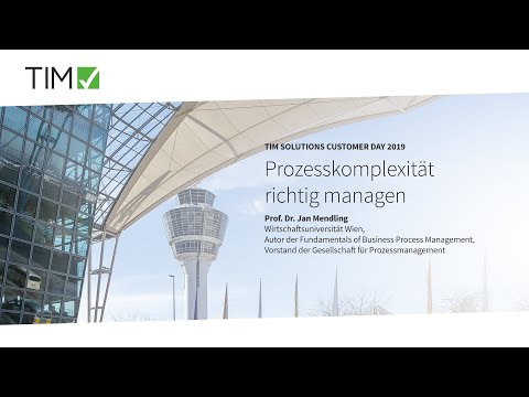 TIM Solutions CD19: Prozesskomplexität richtig managen - Vortrag von Prof. Dr. Jan Mendling