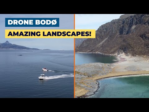 BEAUTIFUL sunday trip to Nordsida and Mjelle - AMAZING views - DRONE Bodø - Norway April 2025