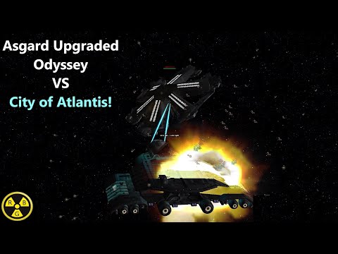 Asgard Upgraded Odyssey VS Stargate City of Atlantis | Stargate Ship Battle | Bridge Commander |