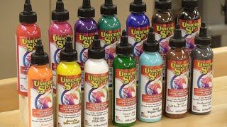 Unicorn Spit Sparkling Wood Stain & Glaze 8oz Sapphire Swift