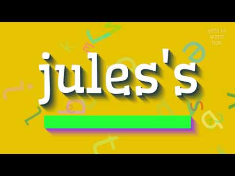 How to say "jules's"! (High Quality Voices)