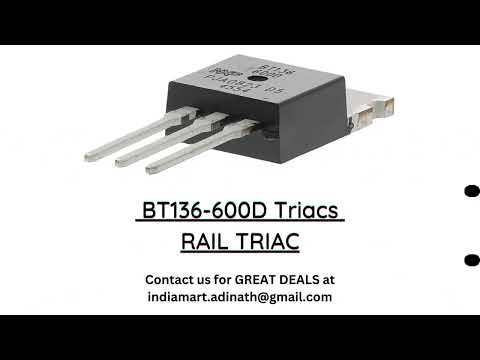 Nxp bt136-600d triacs rail triac, dip, npn