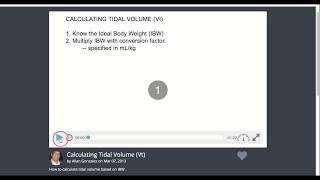 Calculating Tidal Volume - Educreations