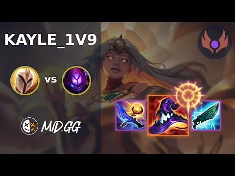 MID.GG: [ kayle_1v9 ] Kayle MID vs Malzahar | EUW MASTER | LOL Season 2025
