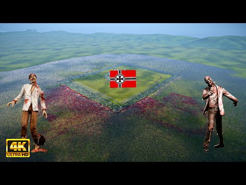 100.000 WW2 NAZI ARMY vs 2.000.000 ZOMBIE ARMY | Ultimate Epic Battle Simulator 2 - UEBS 2 4K