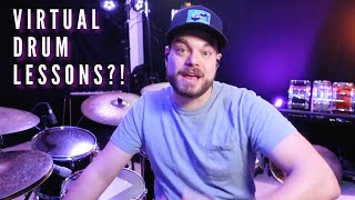 What does a virtual drum lesson look like?!