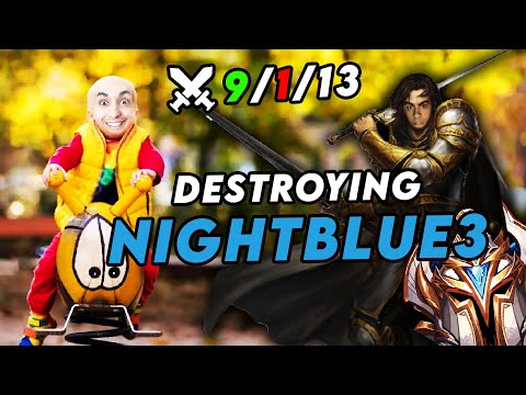 I DESTROYED NIGHTBLUE3 SO HARD THAT HE QUIT JUNGLE!