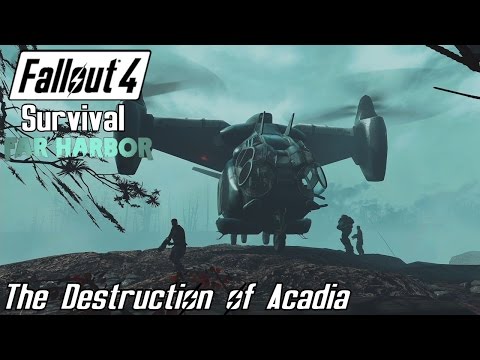 The Destruction of Acadia [Brotherhood of Steel] - Fallout 4 Survival Far Harbor [Alternate Ending]