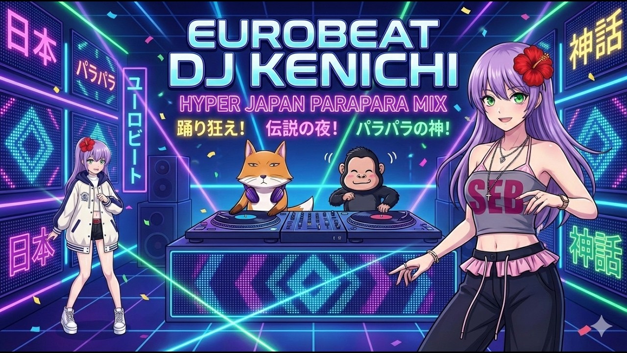 【ユーロビート】EUROBEAT DJ Kenichi Hyper Japan ParaPara Mix【パラパラ】