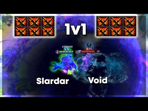 Slardar vs Faceless Void - Dota 2 1v1 Level 30