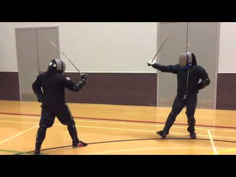 AHF Nick vs Tony   military sabre sparring   Playback 1x speed   Recorded 120fps