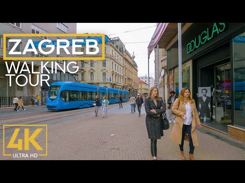 Caminhada noturna em Zagreb, capital da Croácia