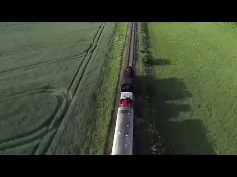 Heidekrautbahn aus der Luft. Dampflok. Bormann pankowerchronik