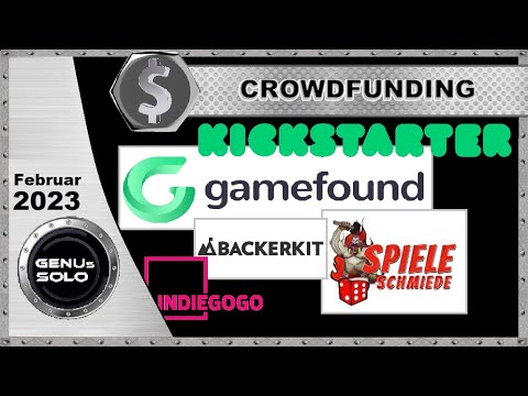 Crowdfunding Brettspiele Februar 2023  -  Ausblick für Solo und kooperative Brettspiele