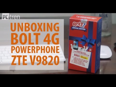 Unboxing bolt 4G powerphone ZTE V9820 PCtren.Com