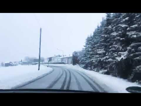 Timelapse through #baverian country-side drive #schneefahren Germany #münchen nach #Roding Tiger