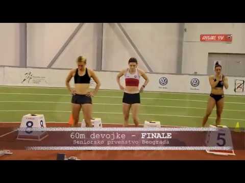 Seniorsko prvenstvo Beograda - 60m devojke   FINALE