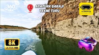 🌊 ŞANLIURFA SİVEREK – ÇAYLARBAŞI | ATATÜRK BARAJ GÖLÜ 8K 360° VR TEKNE TURU 🚤