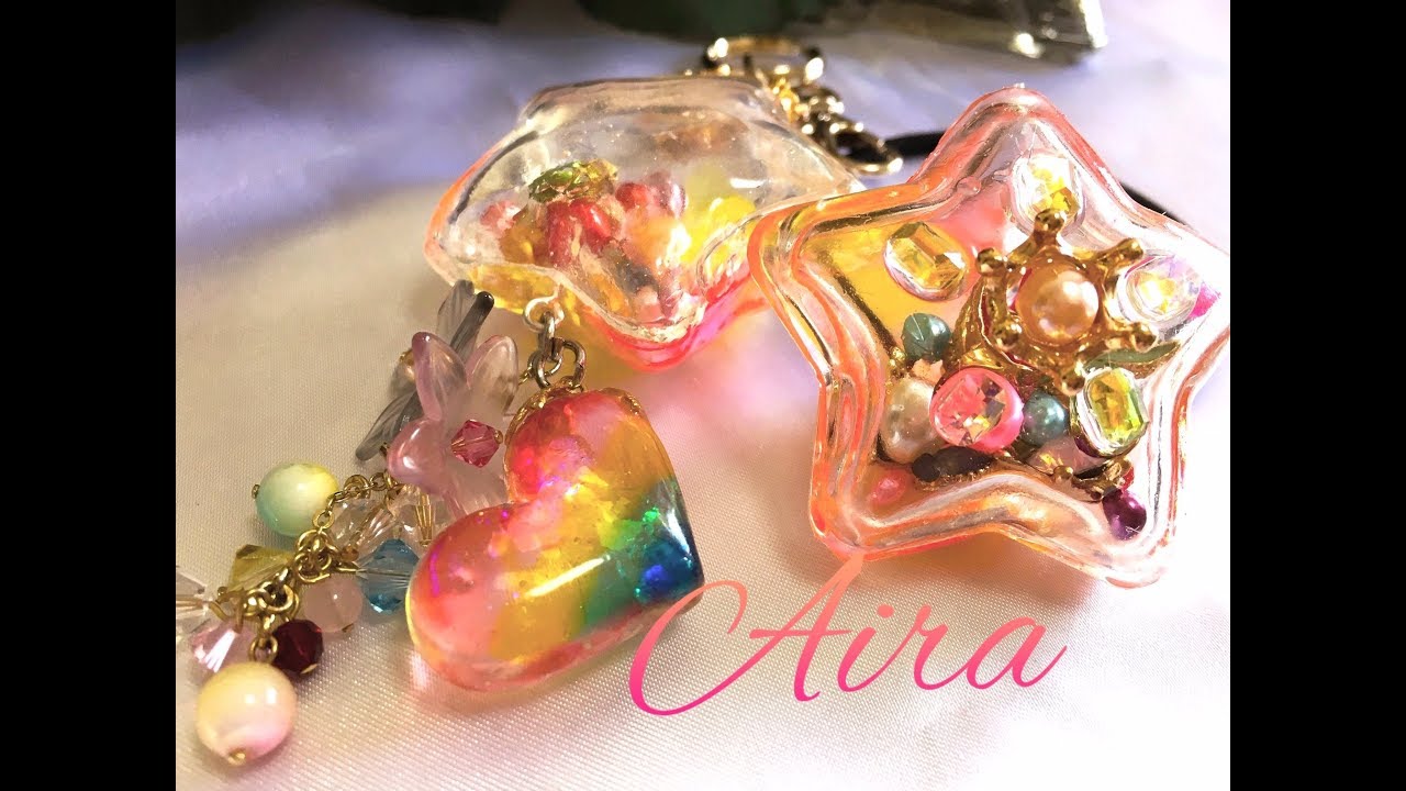 (レジン)しゃかしゃかカワイイ♡魔法色のヘアゴム～resin~ Fancy hair tie