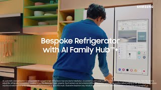 Samsung Bespoke Refrigerator with AI Family Hub+