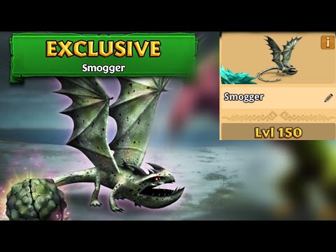 Smogger Max Level 150 Titan Mode - New Exclusive Smokebreather - Dragons:Rise of Berk