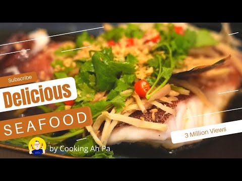 Steamed seven star fish head | Cooking Ah Pa