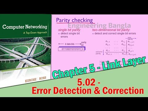 5.2 - Error Detection & Correction Technique of Link Layer | Computer Networks Bangla