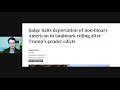 Judge halts deportation of "non-binary" American back to the US, citing SAFETY?!?