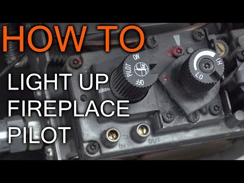 How to Light Pilot on Propane or gas fireplace