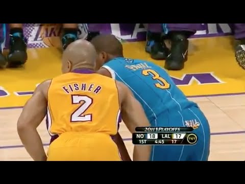 Derek Fisher Exposes Chris Paul's Overrated Defense - 2011 Playoffs 1st Rd