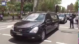 AC/DC FUNERAL MALCOLM YOUNG , AT ST MARY&#39;S CATHEDRAL