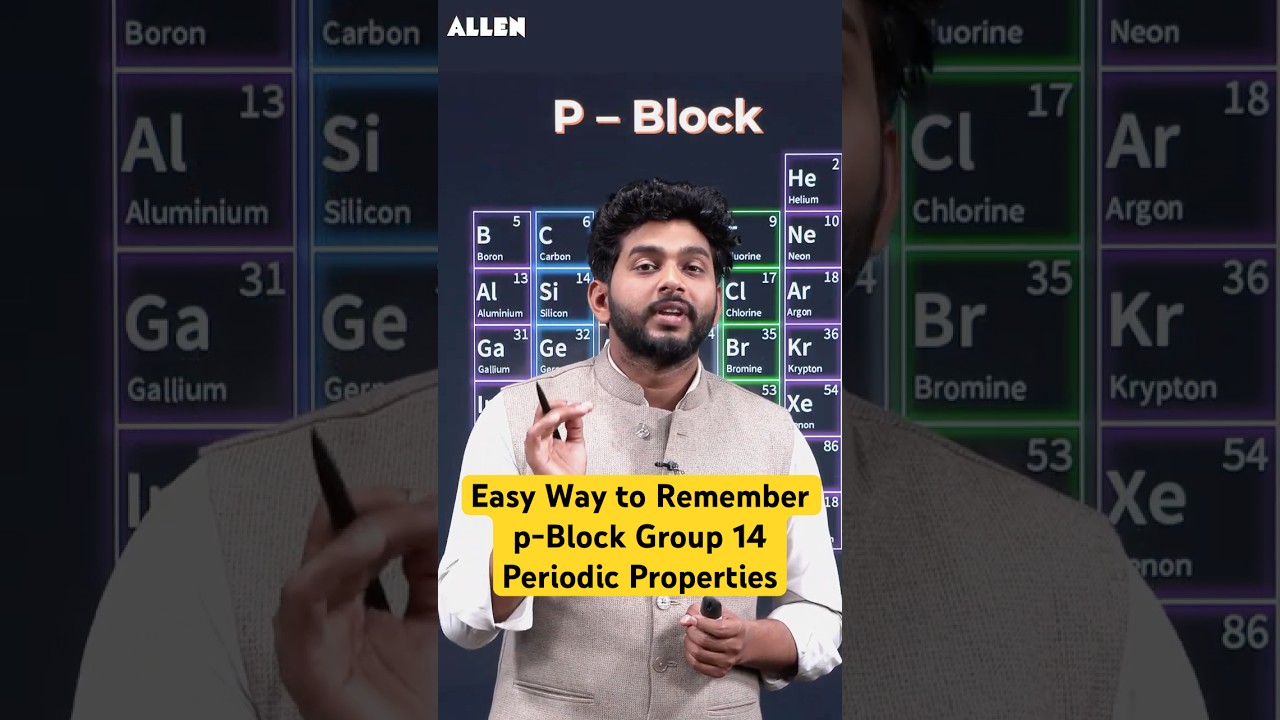 Easy Way to Remember p-Block Group 14 Periodic Properties | Carbon Family