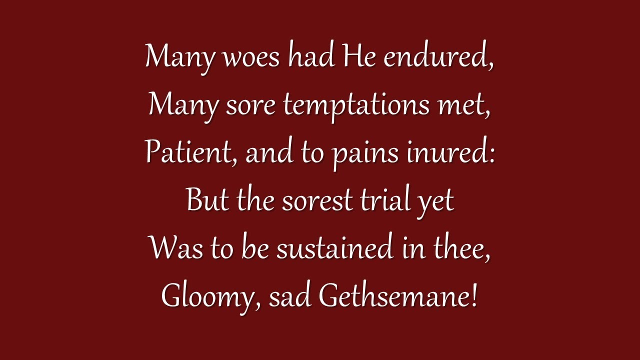 Many Woes Had He Endured (Metropolitan Tabernacle)