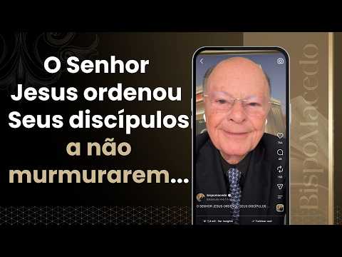 O Senhor Jesus ordenou Seus discípulos a não murmurarem... - Meditação Matinal 16/08/26