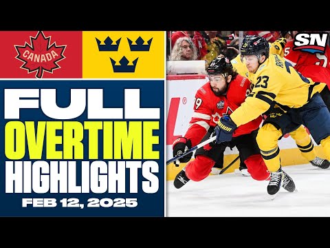 Sweden vs. Canada | 4 Nations Face-Off FULL Overtime Highlights - Feb 12, 2025