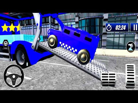 Police Car Transport: Cop Games - Police Car Transport Cargo Truck Simulator 2022