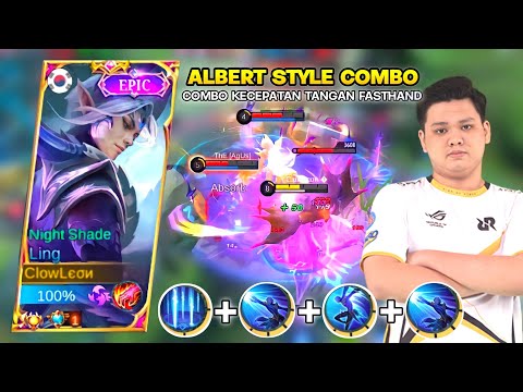 LING FASTHAND FREESTYLE KILL | COMBO ALBERTT MEMATIKAN | Mobile Legends