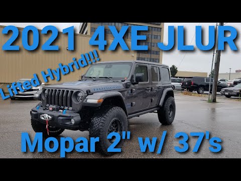 2021 Jeep Wrangler 4XE Hybrid Unlimited Rubicon JLUR Mopar Lift with 37's Test Drive