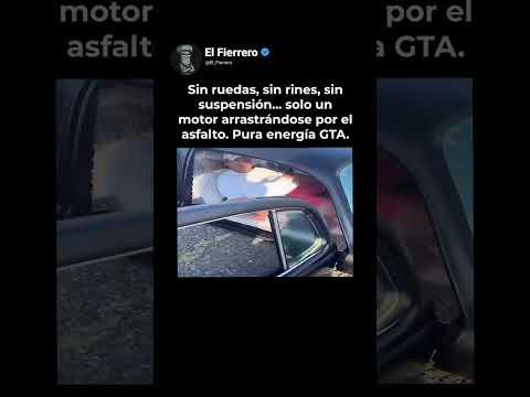 Este auto no tiene ruedas, ni llantas, ni suspensión