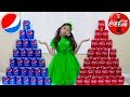 Wendy Pretend Play Coke vs Pepsi Learn Colors while Shopping for Soda
