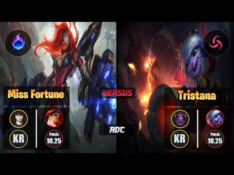 Roach MISS FORTUNE (ADC) [Arcane Comet] VS TRISTANA - Master KR Patch 10.25