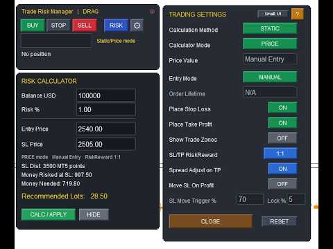 Video Easy Trade Risk Manager