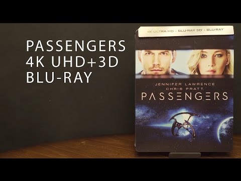 Passengers 4K UHD + 3D Blu-ray SteelBook Unboxing Atmos Audio/ Video Review
