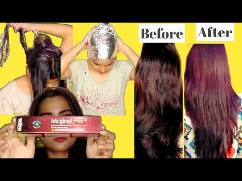 #DYEING my hair at home like professional - permanent hair transformation(L'Oréal majirel) Brown Red