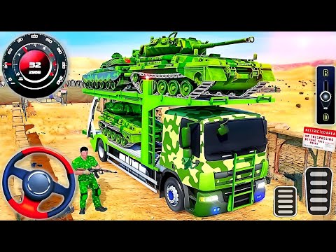 US Army Truck Transport - Delevering Army Tank and Jeep Driving - Android GamePlay