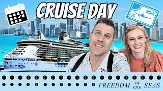 Boarding Freedom of the Seas in Miami - Day 1 Cruise Vlog - Royal Caribbean