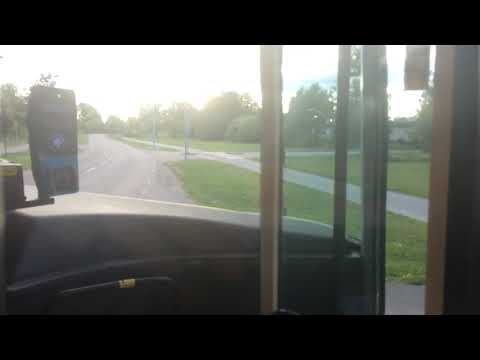 Bus ride line 2 from Eskadergatan to Vinggatan.