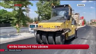Ömerli Belediyesi Yol yapım çalışması | TRT KURDİ